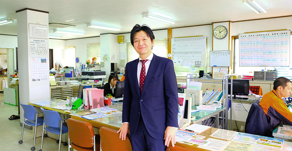 辰己商事株式会社　代表取締役　辰己博康（東京からのＵターン経験者です）